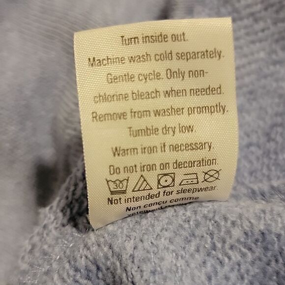 GYMBOREE PERIWINKLE BLUE REVERSE SEQUINED SWAN LONG-SLEEVE DRESS, SIZE 7-8 - Picture 7 of 8